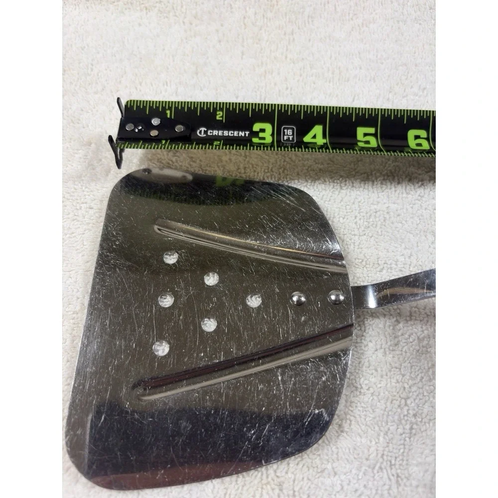 Wide USA Stainless Steel Metal Spatula With Heat Resistant Handle (267)